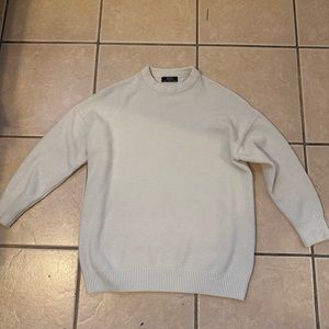 Bershka white sweater for women. Size Small